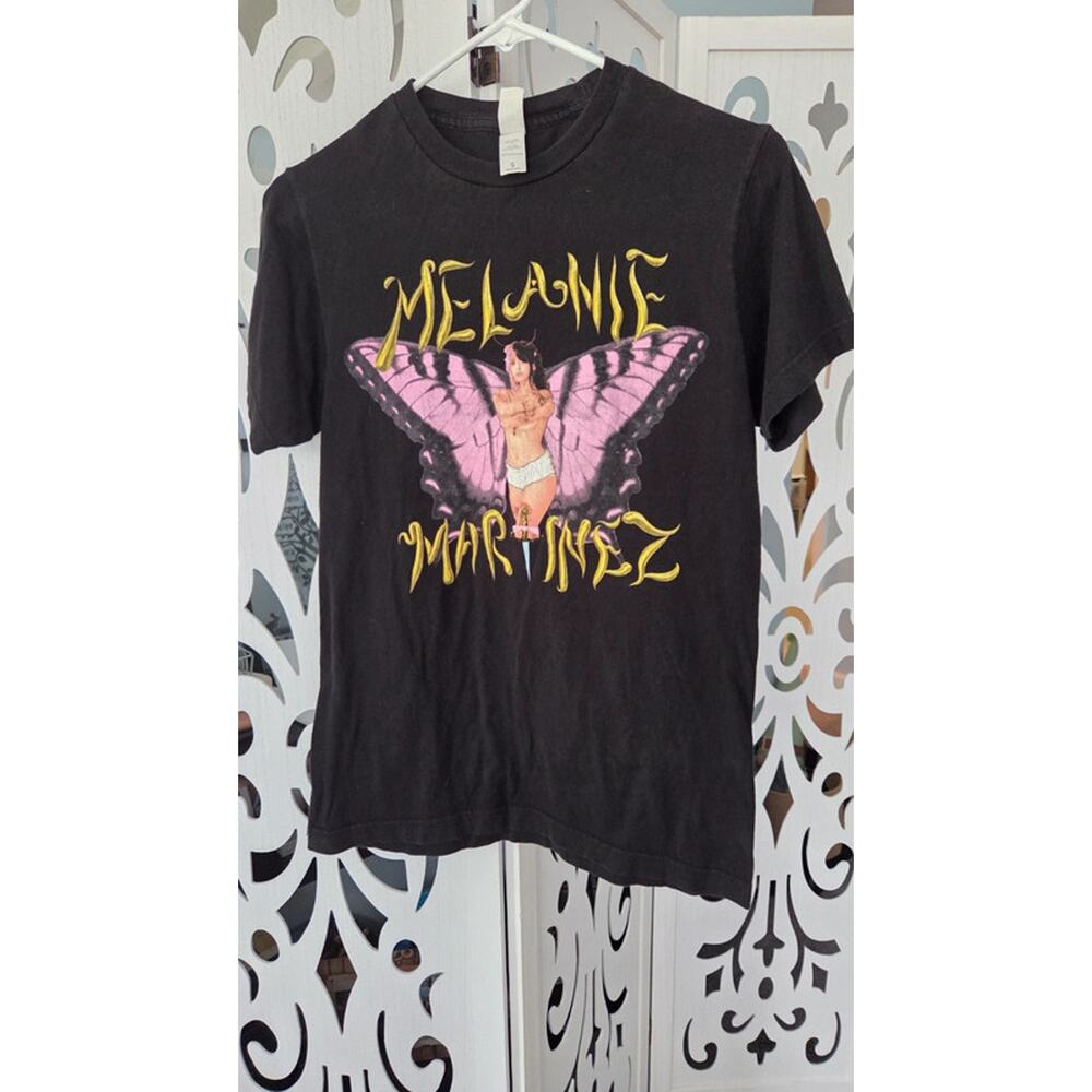 Melanie Martinez Butterfly Graphic Tee Black Ring Spun Cotton Small nwot